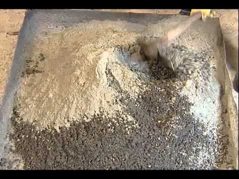 HOW TO MIX CONCRETE MANUALLY