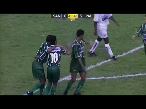 Santos 0 x 6 Palmeiras (Campeonato Paulista 1996)