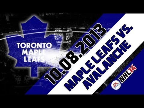 NHL 14: MAPLE LEAFS VS. AVALANCHE | FULL GAME (10.8.2013)