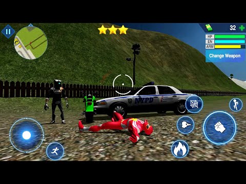 Flying Spider Rope Hero Crime City | Superhero City Battle - Android GamePlay