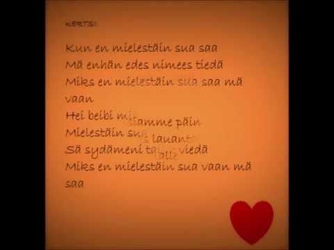 Laura Voutilainen - En Mielestäin Sua Saa + Lyrics