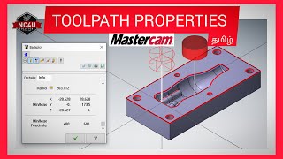 How to see Properties of a Program in Mastercam  -Tamil - Mastercam - VMC- HMC - Training Coimbatore
