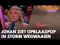 Johan ziet opblaaspop in storm: 'Dan is dit in Grolloo opgenomen, want ik ben 'm kwijt!'