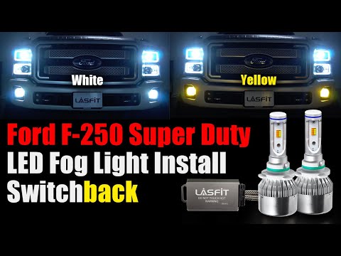 How to install LED fog lights on Ford F-250 Super Duty Switchback Amber & White