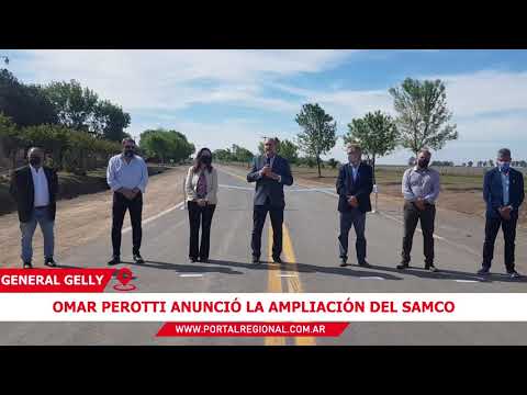 OMAR PEROTTI ANUNCIÓ LA AMPLIACION DEL SAMCO DE GENERAL GELLY