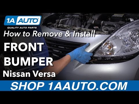 How to Remove Front Bumper 12-19 Nissan Versa