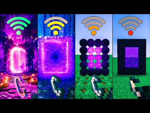 minecraft nether portal with different Wi-Fi