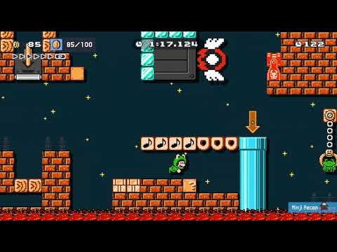 At the Croak of Midnight ~ Ninji Speedruns 🍄 Super Mario Maker 2 #ahz 😶 No Commentary