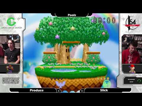 Smash 64: Slick (Falcon) V Produce (Ness) - Shattered 100 Tourney