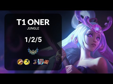T1 Oner Lillia vs Lee Sin JUNGLE - KR  Patch 14.15