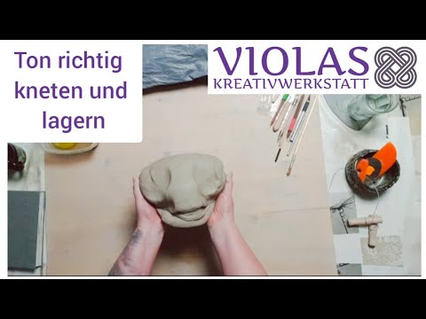 Ton richtig kneten und lagern