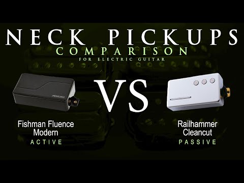Railhammer CLEANCUT vs Fishman FLUENCE MODERN - Neck Guitar Pickup Comparison Tone Demo