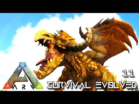 ARK: SURVIVAL EVOLVED - HUGE MONSTER DRAGON DAGON & POISON DIREWOLF E11 !!! ( PRIMAL FEAR PYRIA )