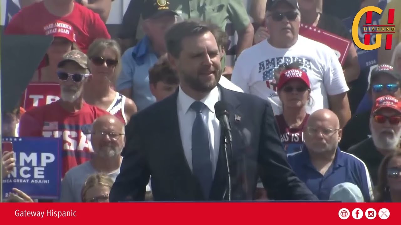 J.D. Vance, Rally en Michigan. - "Trump me convenció con su trabajo"