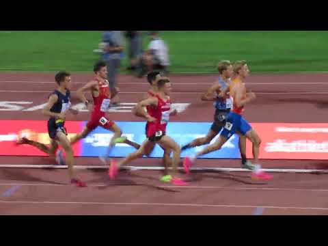 5000m Men run & medal ceremony 10. 8. 2023  European Athletics U20 Championships Jerusalem