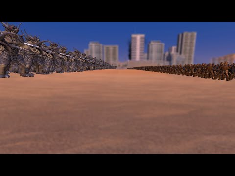 20000 Giant Ogres Vs 5000 Golden Knights - Ultimate Epic Battle Simulator