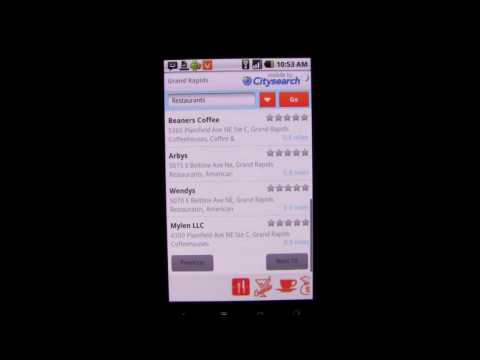 CitySearch Android App Review - AndroidApps.com