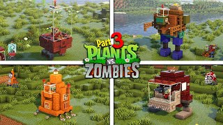 Part 3 of Plants vs Zombies Build in Minecraft (zombie edition) JMOX BUILD⛏️