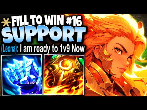 Meet the Best Leona Support Build to 1v9: Max Tenacity + IMMORTAL = ADC NIGHTMARE 🔥 Fill to Win #16