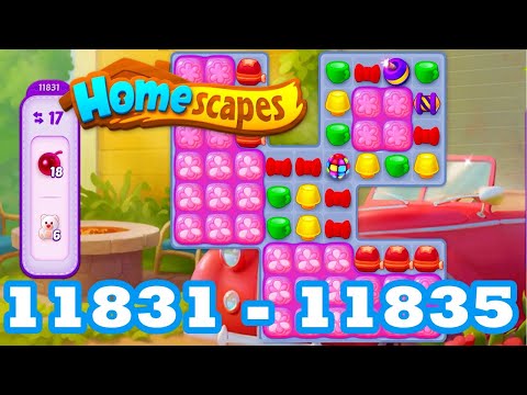 Homescapes Level 11831 - 11835 HD 3 - match puzzle Gameplay | android | IOS | 11832 | 11833 | 11834