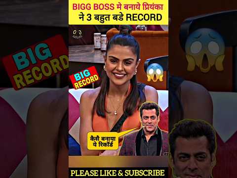 #BiggBoss 16 Contestant Priyanka Choudhary Creates Huge Record & Create History | #BiggBoss16 #Short