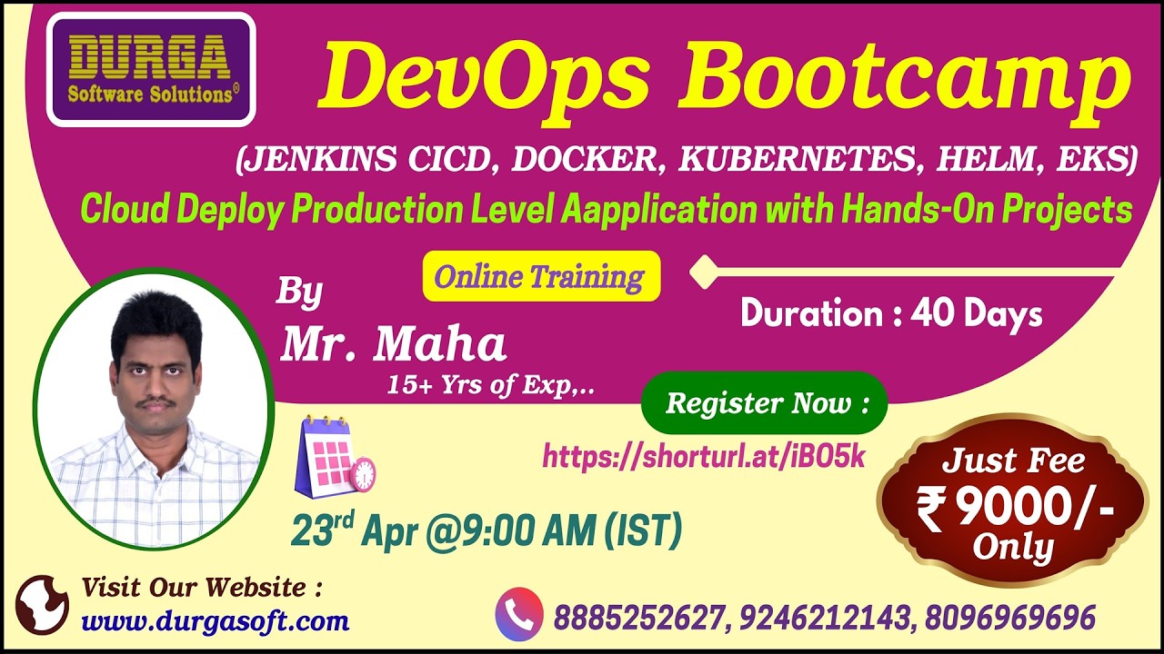 DevOps Bootcamp Online Training @ DURGASOFT