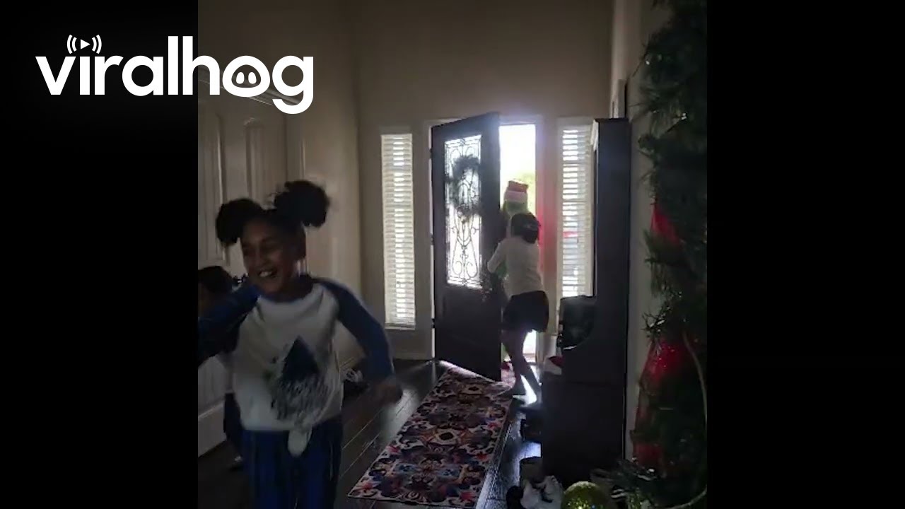 Grinch Creates Chaos at Family Christmas || ViralHog