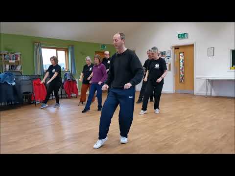 Tai Chi Sun Style 13 Step front and back view basic instruction with students - Sifu Paul Nathan