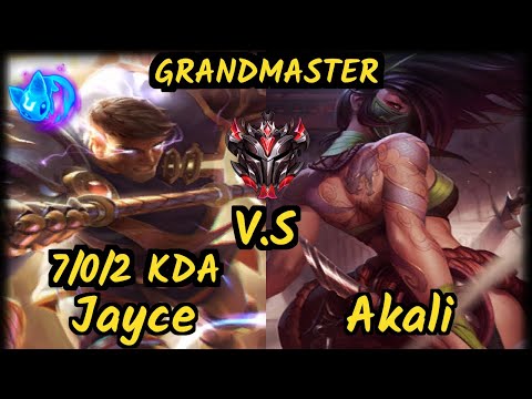 CNB Duclou (JAYCE) vs AKALI - 7/0/2 KDA TOP GAMEPLAY - BR Ranked GRANDMASTER