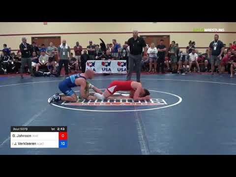 2018 Marine Corps US Open/UWW Junior Freestyle 70 Rnd Of 64 - Dominique Johnson (Unat) Vs. Jarod V