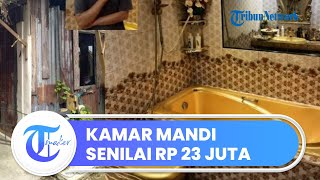 Viral Video Gubuk Usang Ternyata Dalamnya Mewah dan Berkilau dengan Tema Keemasan