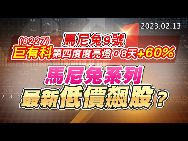 20230213《股市最錢線》#高閔漳 馬尼兔9號，8227巨有科第四度亮燈，8天+60%”” 馬尼兔系列，最新低價飆股？