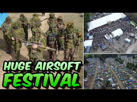 Ghillie Snipers Go To Huge Airsoft Festival (3000 Players! National Airsoft Festival)