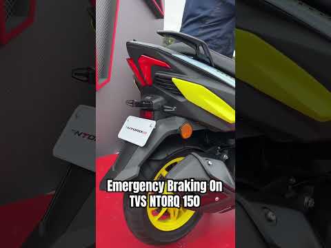 🚨Emergency Braking Lights On TVS NTORQ 150!
