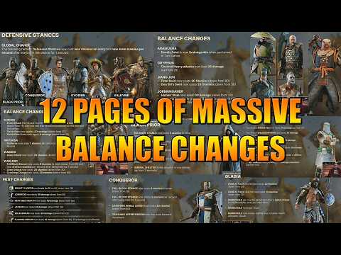 For Honor Y7s1 Patch Notes