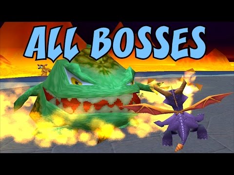 Spyro 3: Year of the Dragon - All Bosses (No Damage)