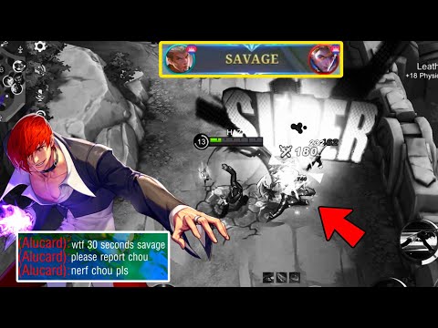 HOW TO CHOU SAVAGE GAMEPLAY 2022 | TOP GLOBAL CHOU BUILD ONESHOT DAMAGE!! - Mobile Legends