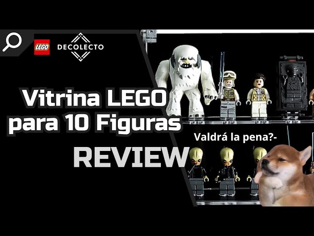Vídeo relacionado con Joodyyoo Vitrina de pared para minifiguras, vitrina de madera para minifiguras de Lego, caja de almacenamiento de Lego, vitrina a prueba de polvo para juguetes