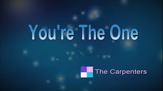 You&#39;re The One ♦ The Carpenters ♦ Karaoke ♦ Instrumental ♦ Cover Song