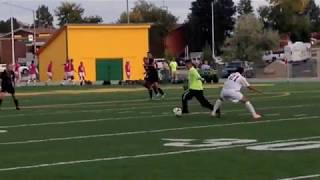 Goalkeeper leaves goal to help the midfield