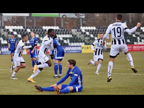 2021-02-27 Sandecja - Miedź Legnica 2-0 (1-0), skrót meczu