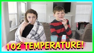 24 HOURS OF BEING SICK with 102 Temperature🤒 | We Are The Davises