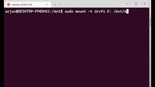 Windows 11 - Fix WSL Empty Drive Mount Issue (External Drive)