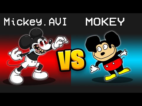 MICKEY.AVI vs. MOKEY Mod in Among Us...
