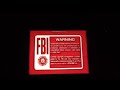 Blood Red Disney FBI Warning Screen Early 2000