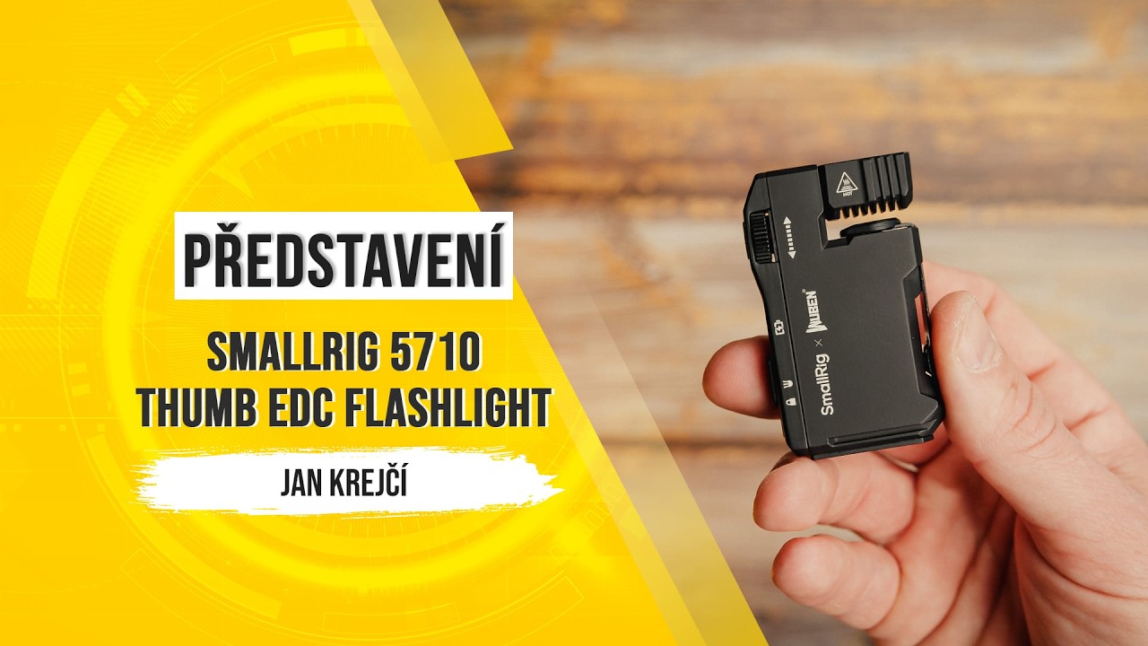 YouTube video - 400 lumenů do kapsy: Představujeme SmallRig 5710 Thumb EDC Flashlight