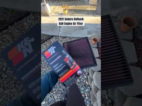 '21 Subaru Outback K&N re-usable Engine air filter, clean and re-oil