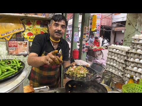 A omelete mais picante do mundo 440 volts 80rs apenas /- | Mirchi Omelete Delhi | Delhi Street Food