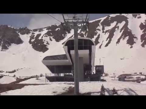 26/4/2014 Risalita integrale cabinovia Poma da 12 posti "Chabirerès" a Vars