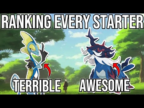 Ranking EVERY Starter Pokemon.